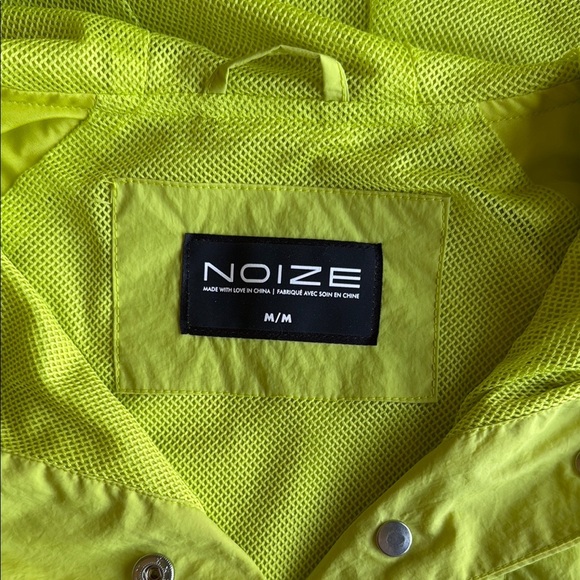 Noize Neon Yellow Green Chyna Windbreaker Jacket Technical Jacket - Picture 11 of 17
